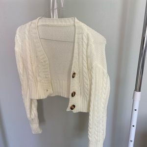 Cream cardigan